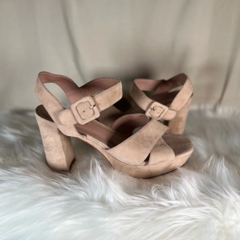 Jeffrey Campbell Tan Platform Sandals